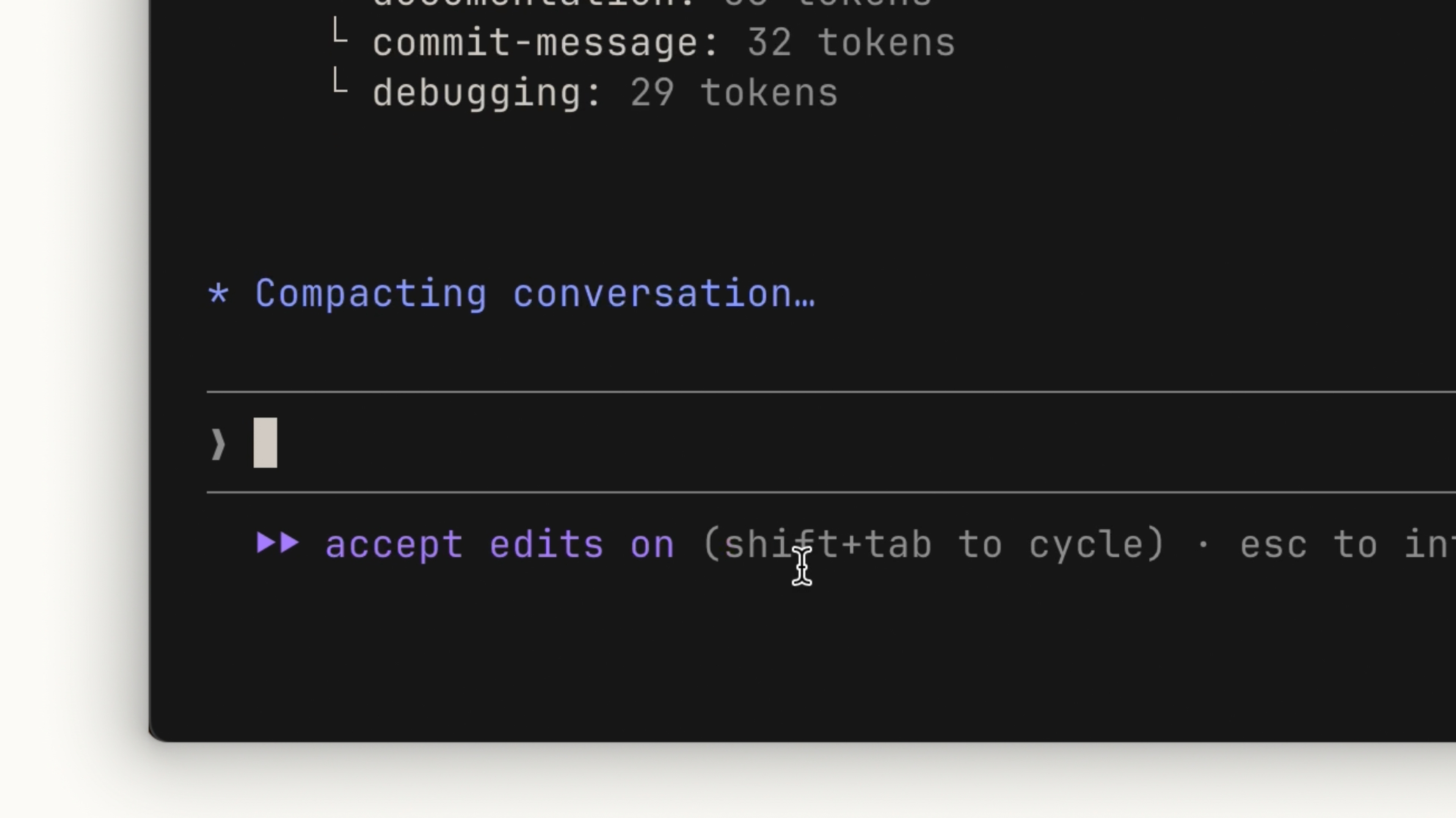 Compacting Conversation